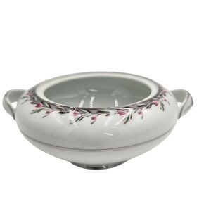 Vintage Noritake China Floral Sugar Bowl Replacement Silver Trim #5507